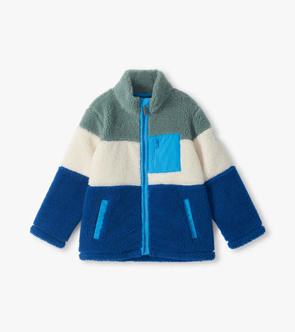 Boys Limoges Colorblock Faux Sherpa Jacket