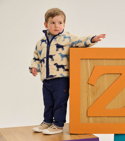 Baby & Toddler Boys Lab Silhouette Faux Sherpa Jacket