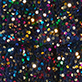 View Girls Rainbow Coins Sequins Flounce Skirt Black fabric with scattered multicolored round sequins