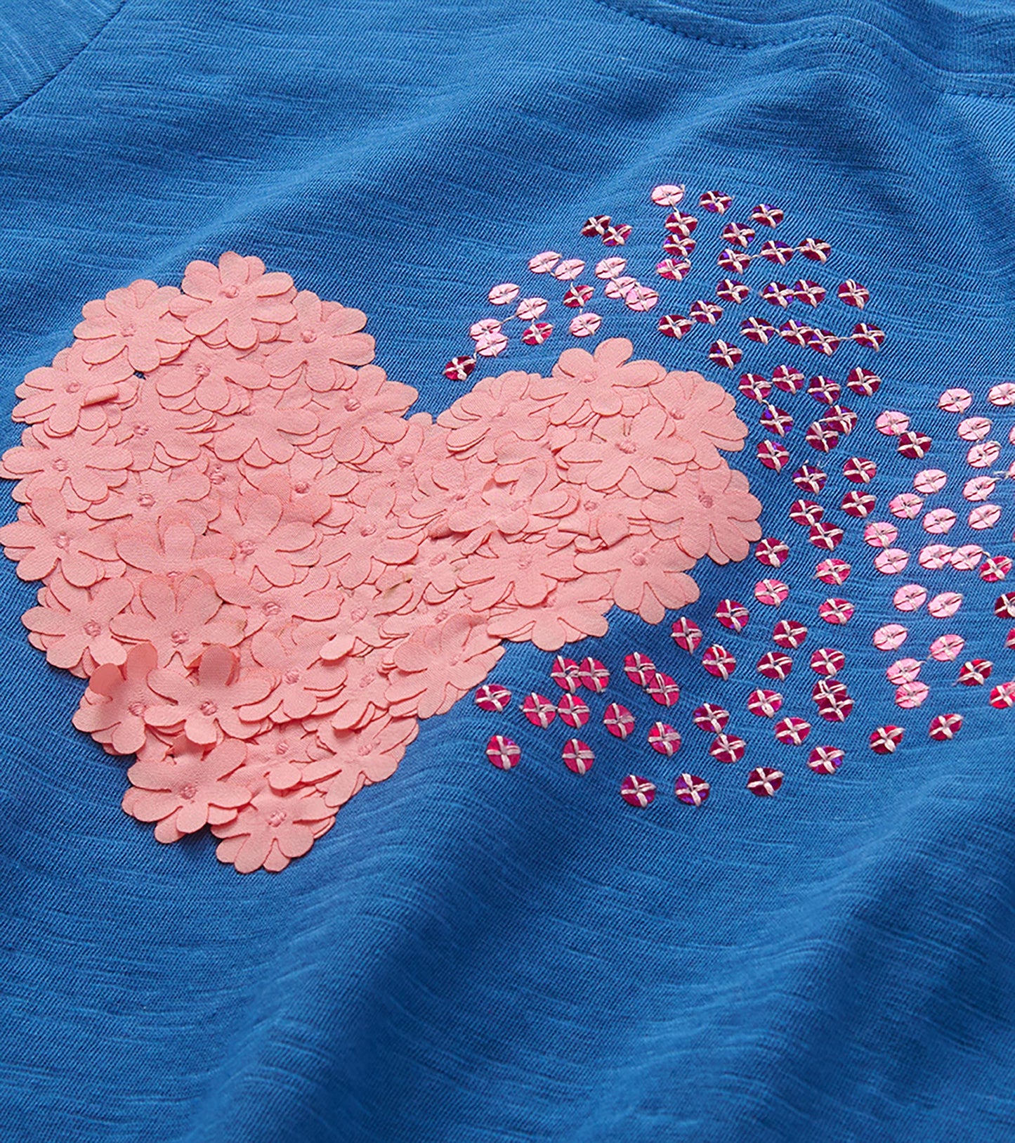 Girls Double Hearts Graphic T-Shirt