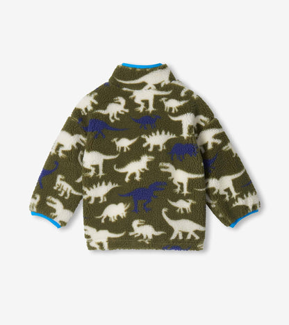 Baby & Toddler Boys Dino Silhouette Faux Sherpa Jacket