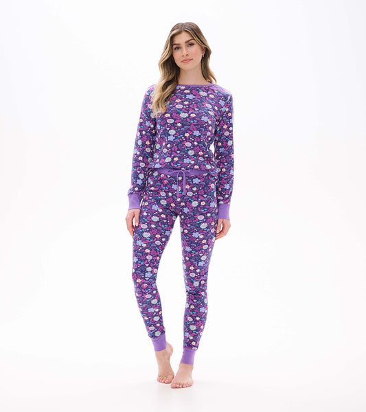 Women's Tiny Flowers Cotton Pajama Set