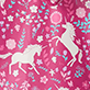 View Baby & Toddler Girls Unicorn Forest Rain Jacket Pink swatch with white unicorns, flowers, and butterflies