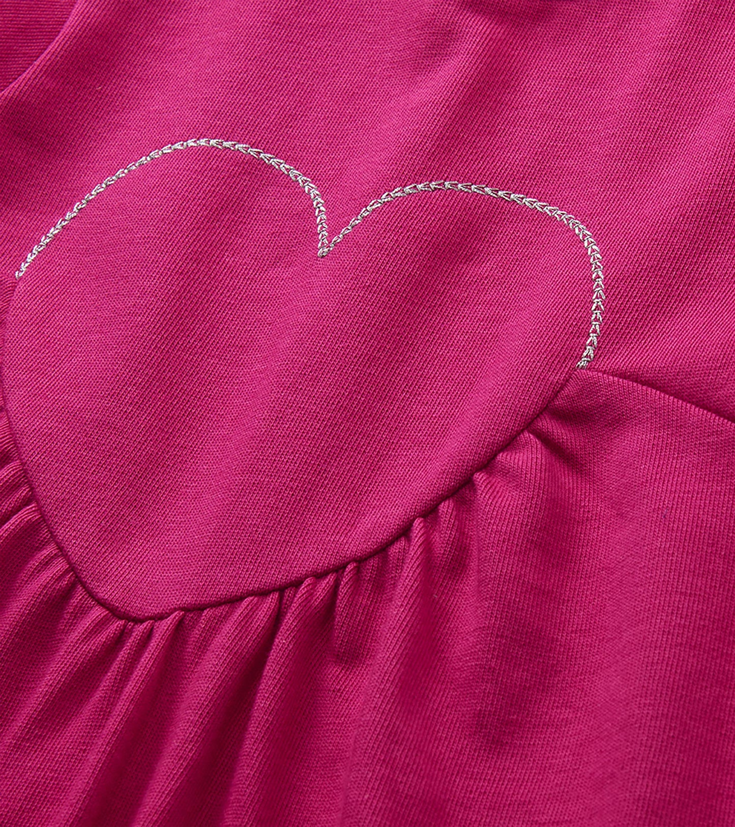 Girls Very Berry Heart Applique Dress