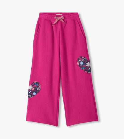 Girls Very Berry Wide Leg Track Pants