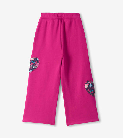 Girls Very Berry Wide Leg Track Pants