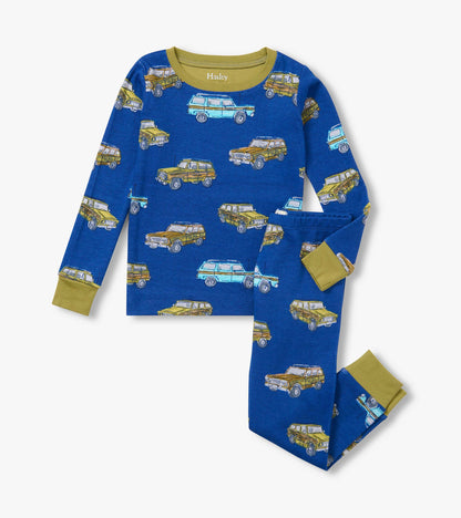 Boys Vintage Trucks Cotton Pajama Set