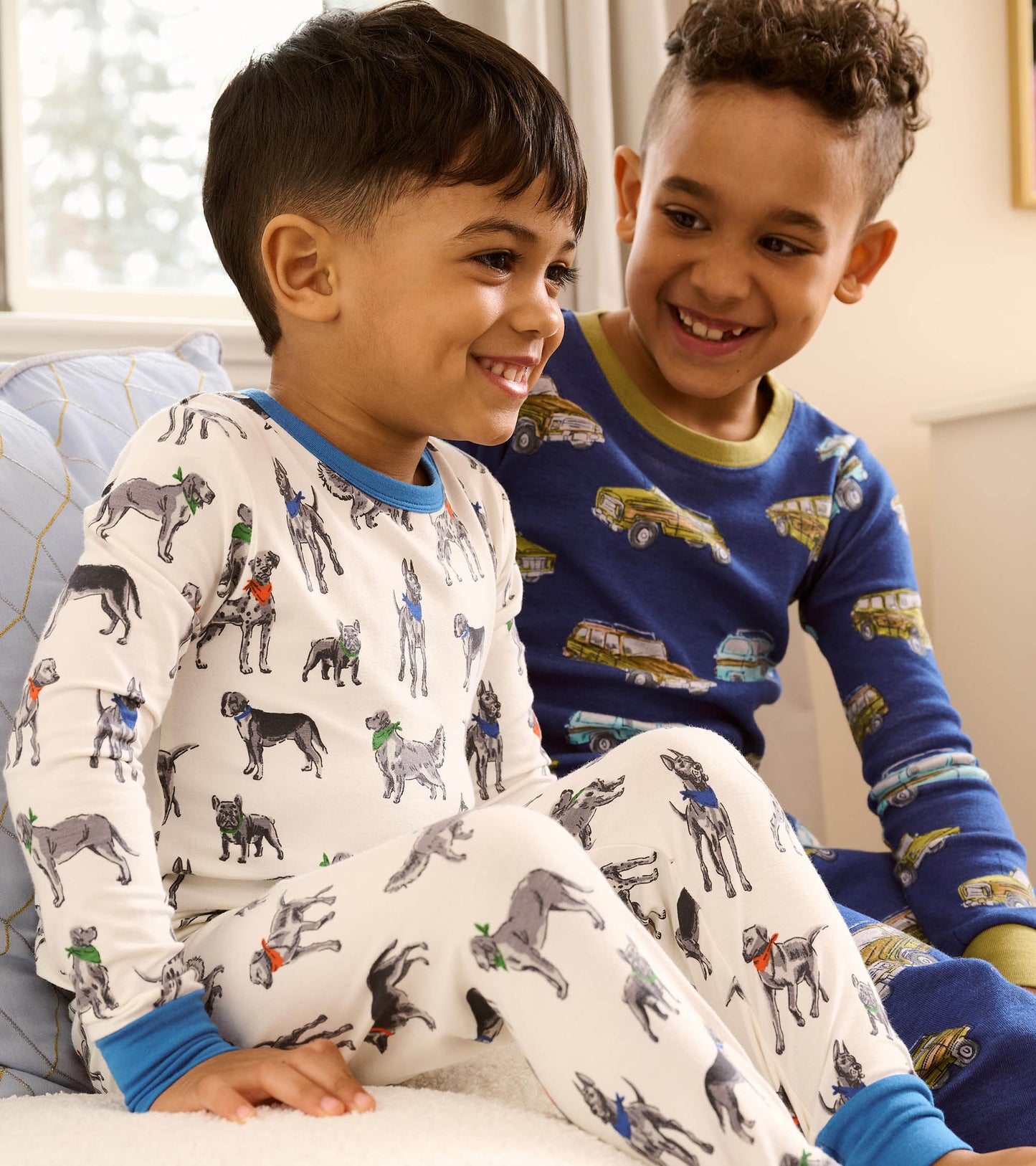 Boys Vintage Trucks Cotton Pajama Set