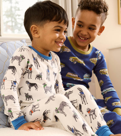 Boys Vintage Trucks Cotton Pajama Set