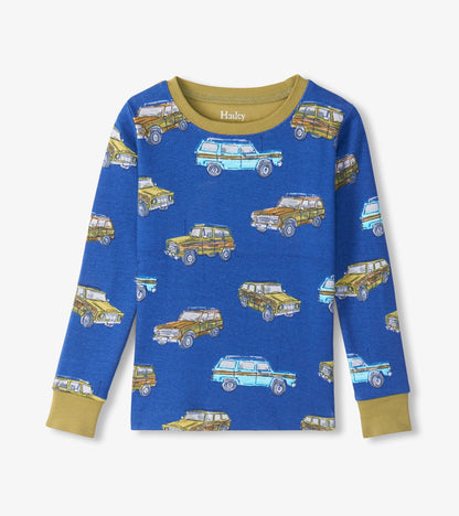 Boys Vintage Trucks Cotton Pajama Set