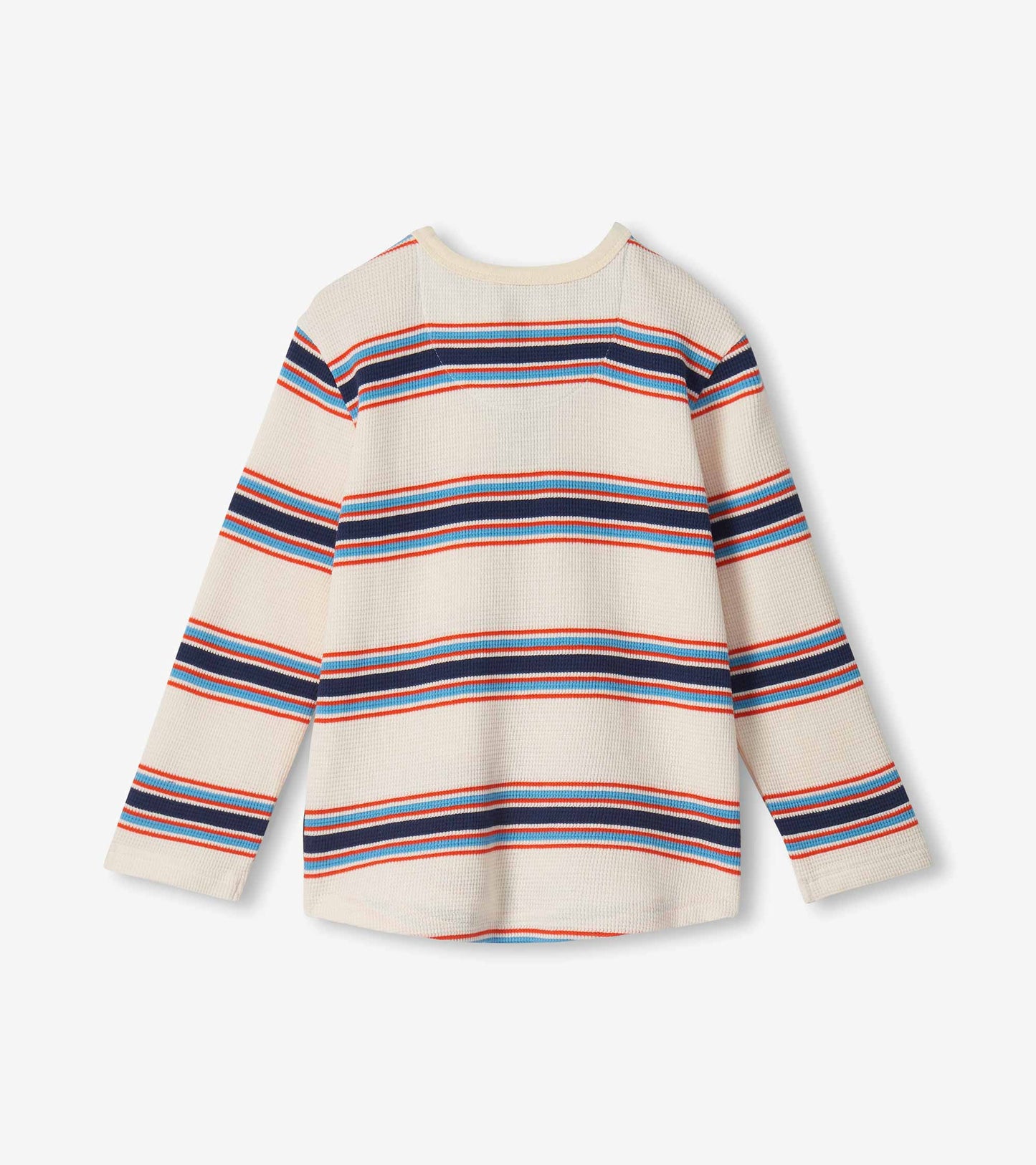 Boys Varsity Stripe Waffle Henley