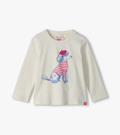Baby & Toddler Girls Posh Poodle Gathered Back T-Shirt