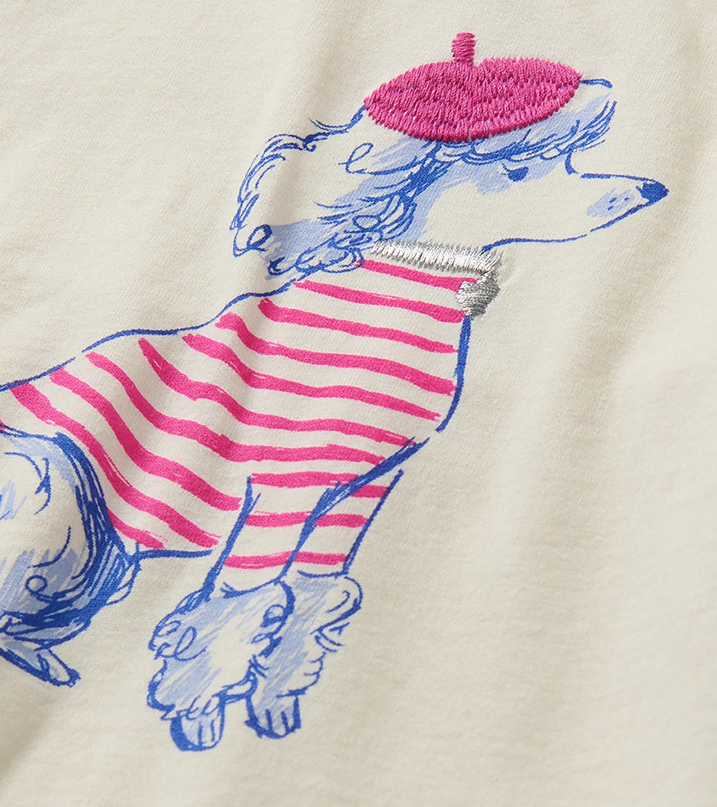 Baby & Toddler Girls Posh Poodle Gathered Back T-Shirt