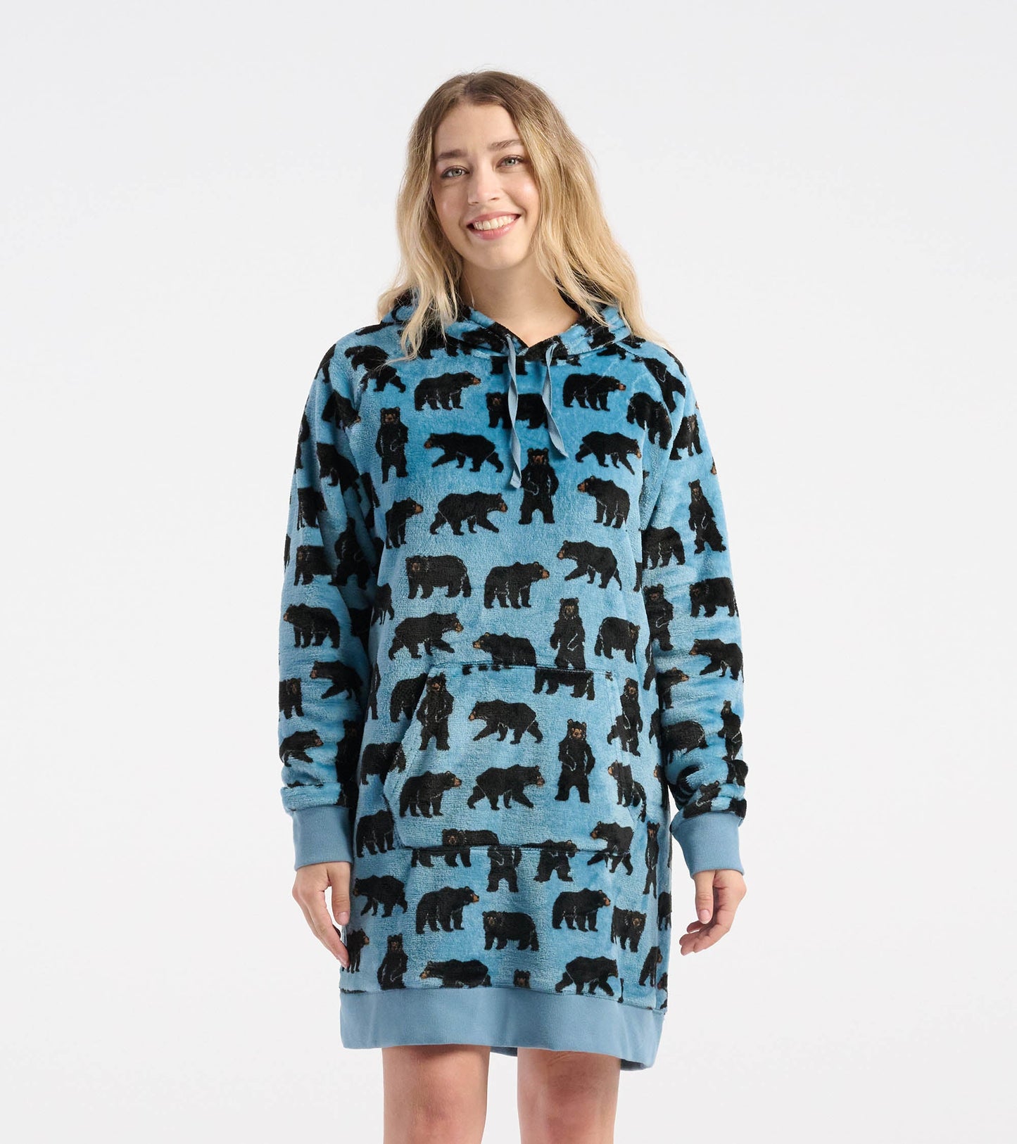 Women's Wild Bears Oversized Fleece Hoodie