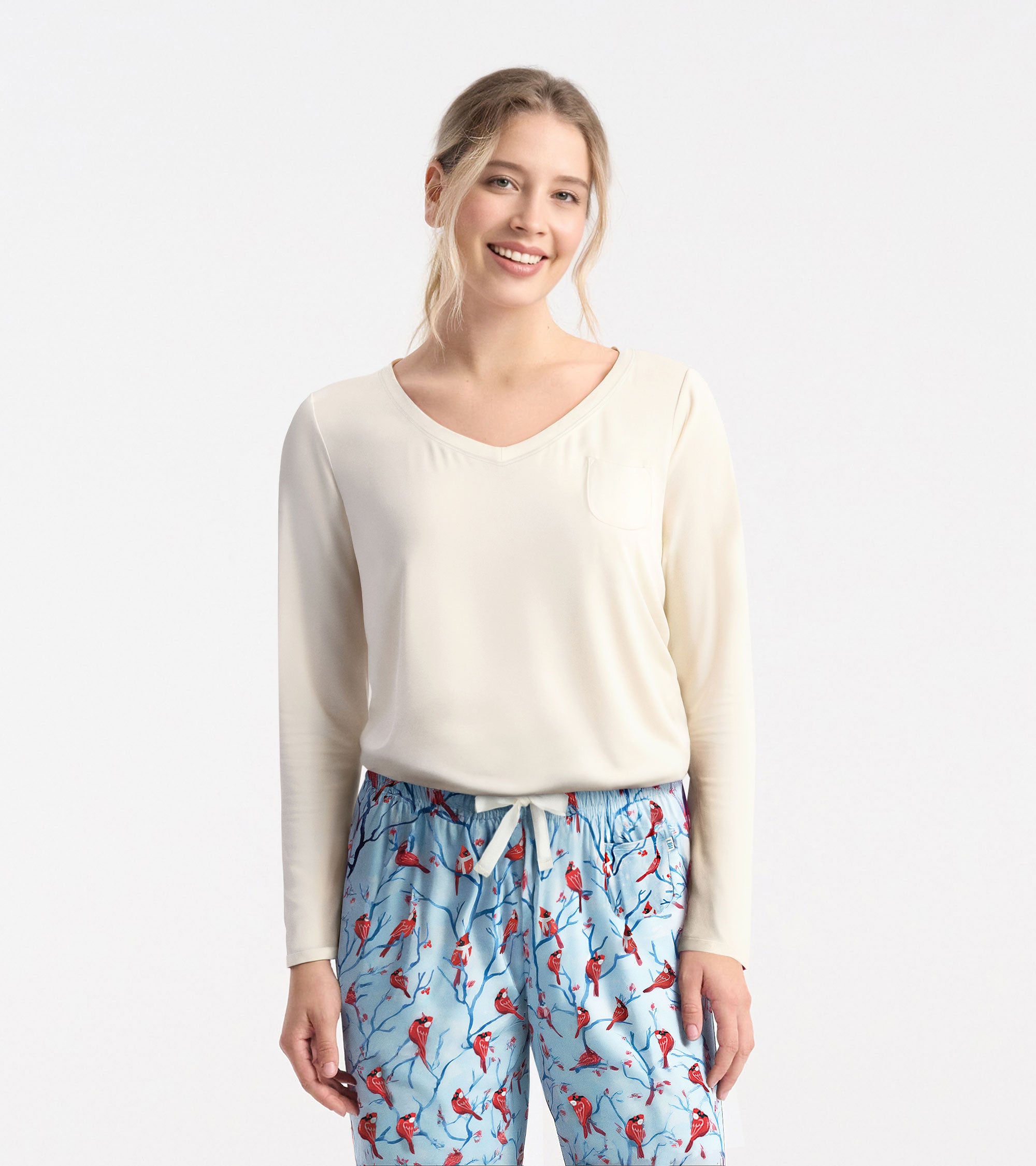Women's Cream Long Sleeve T-Shirt