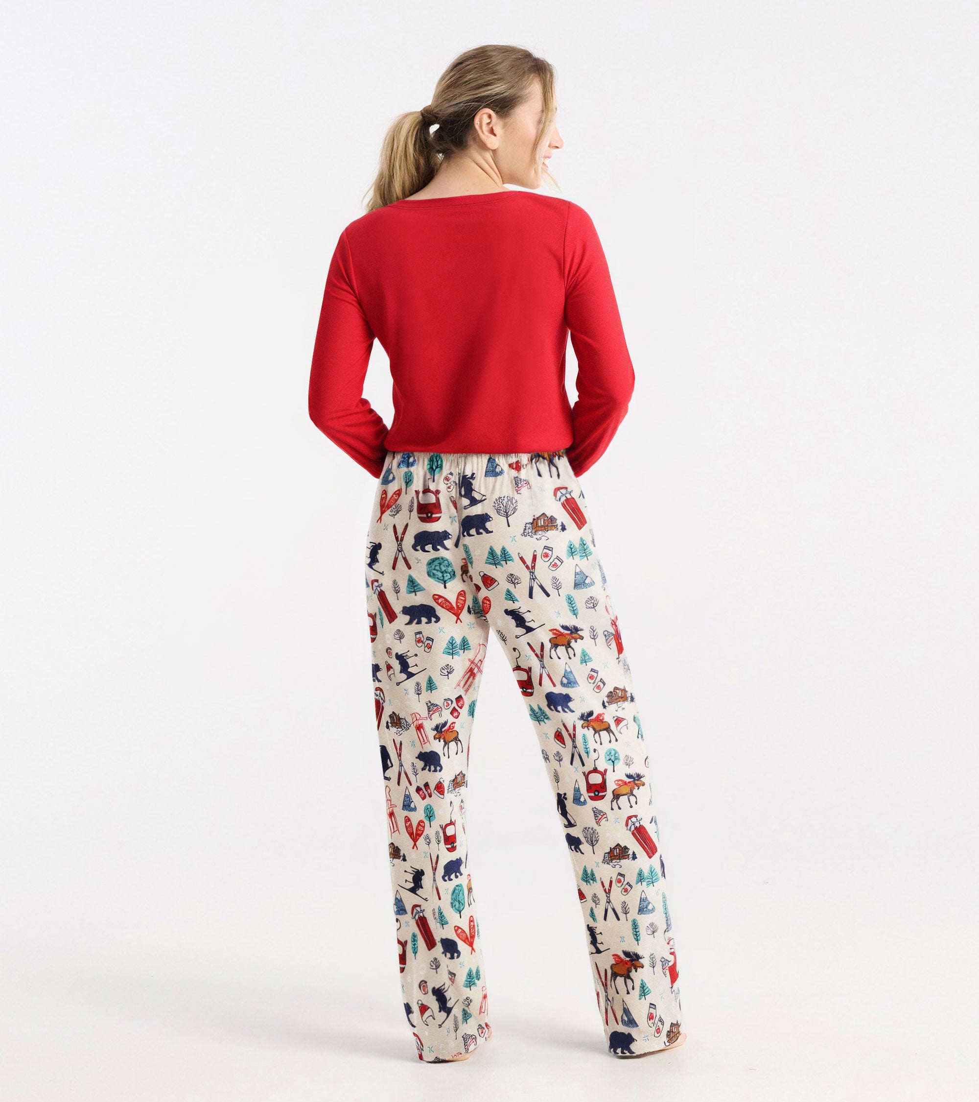 Women's Red Long Sleeve T-Shirt
