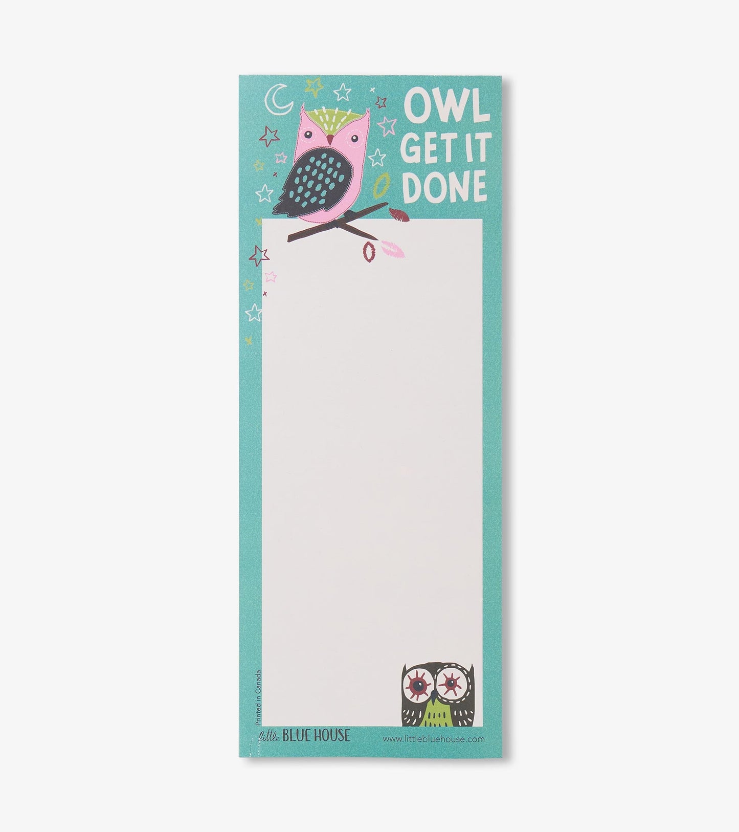 Owl Get It Done Magnetic Notepad