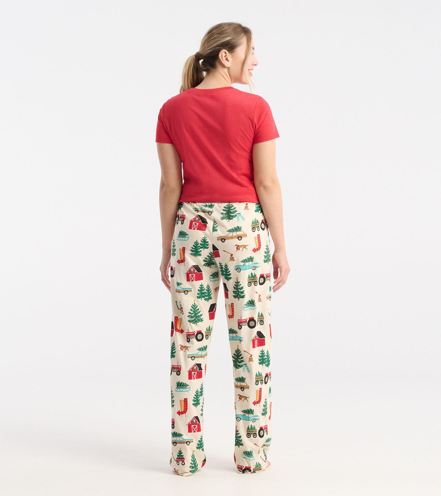 Women's Christmas Tree Farm Jersey Pajama Pants