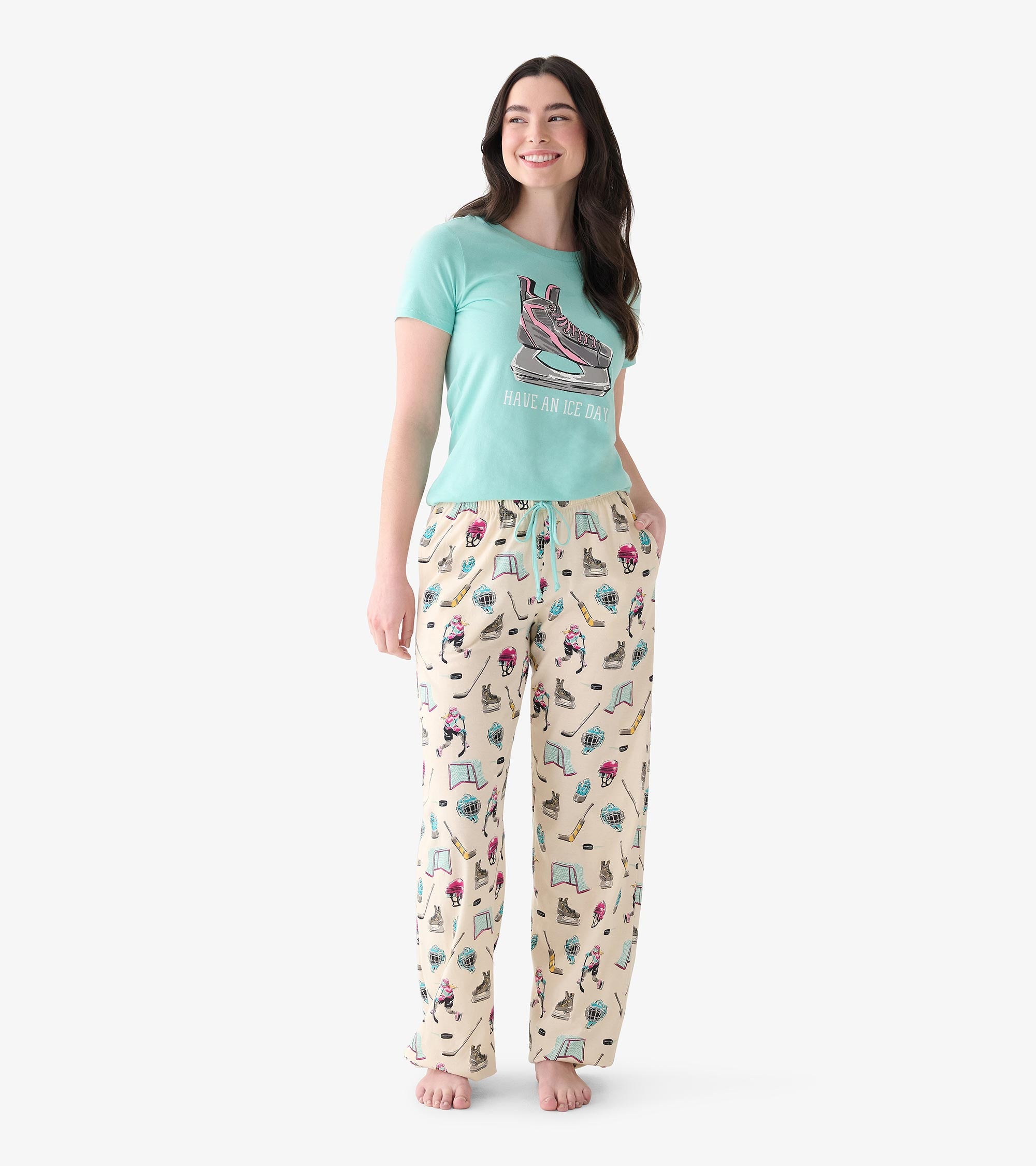 Women's Hockey Night Pajama Pants