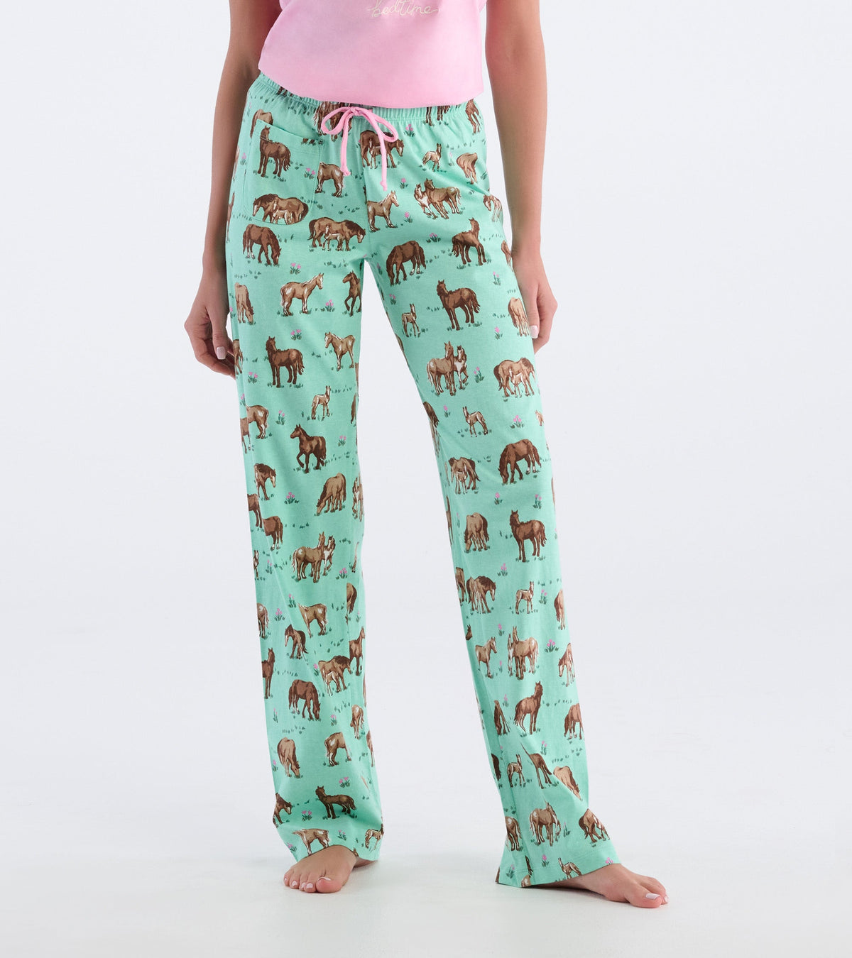 Women's Animal Print Lounge Pants - 100% Cotton, Drawstring Waist, Super Comfy Sleepwear