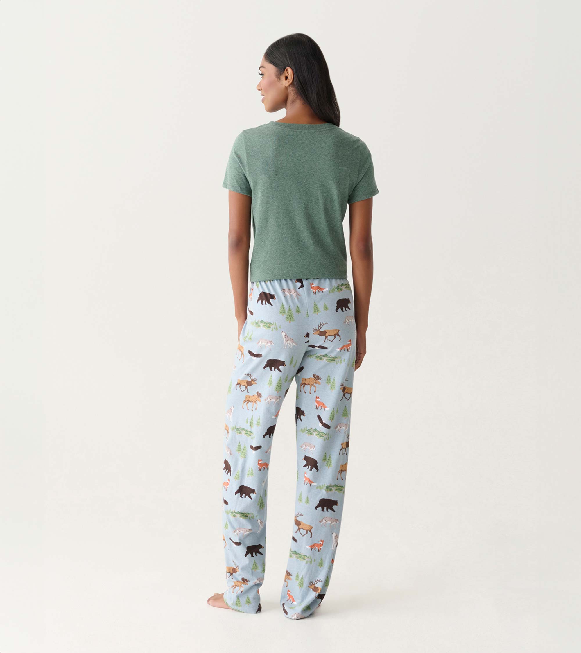 Women's Northern Wilderness Cotton Pajama Pants
