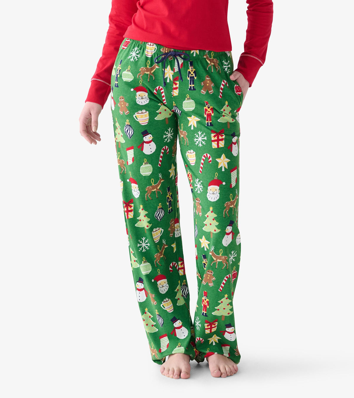 Women's Paper Cut Christmas Pajama Pants