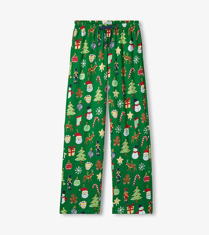 Women's Paper Cut Christmas Pajama Pants