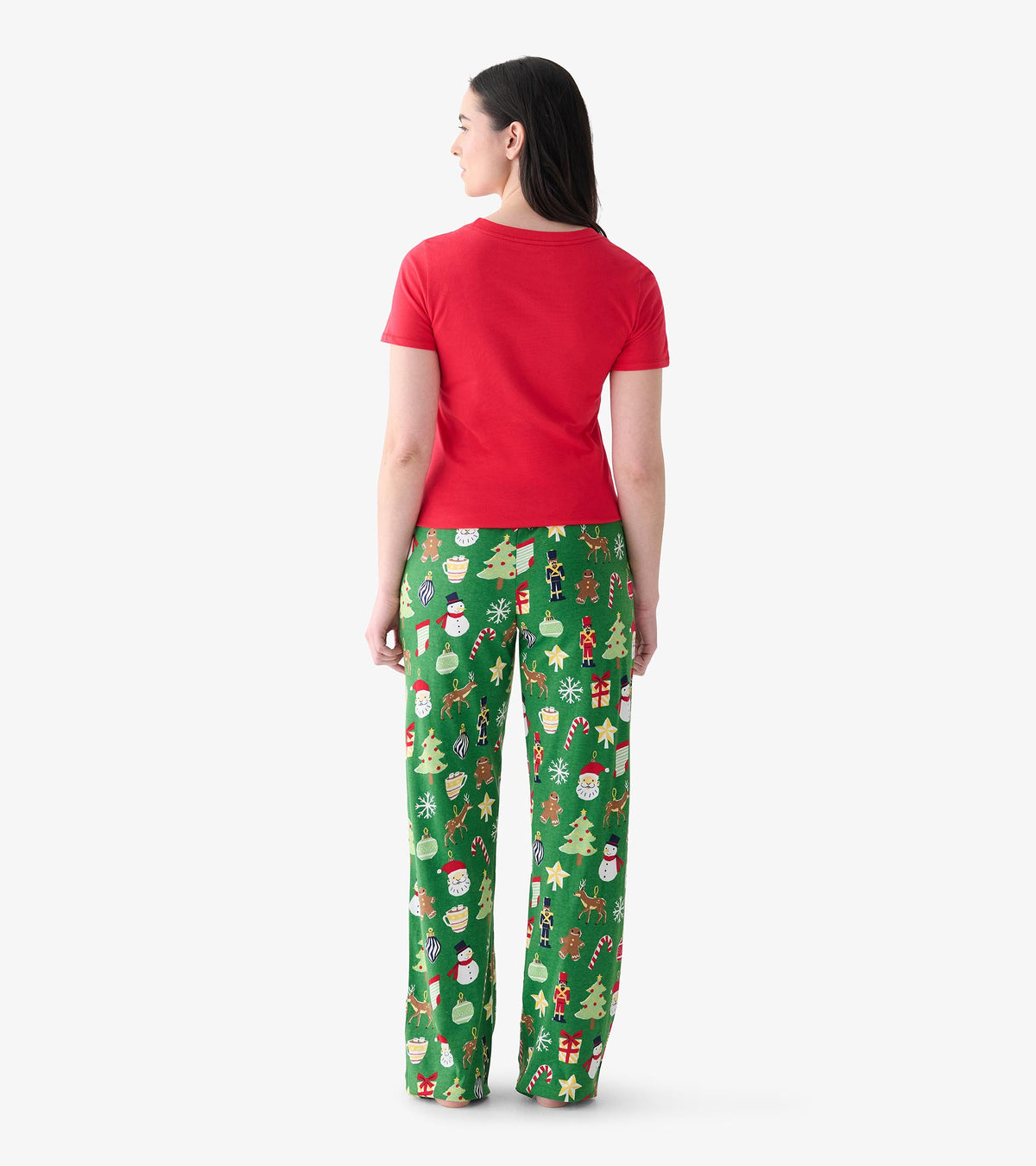 Women's Paper Cut Christmas Pajama Pants