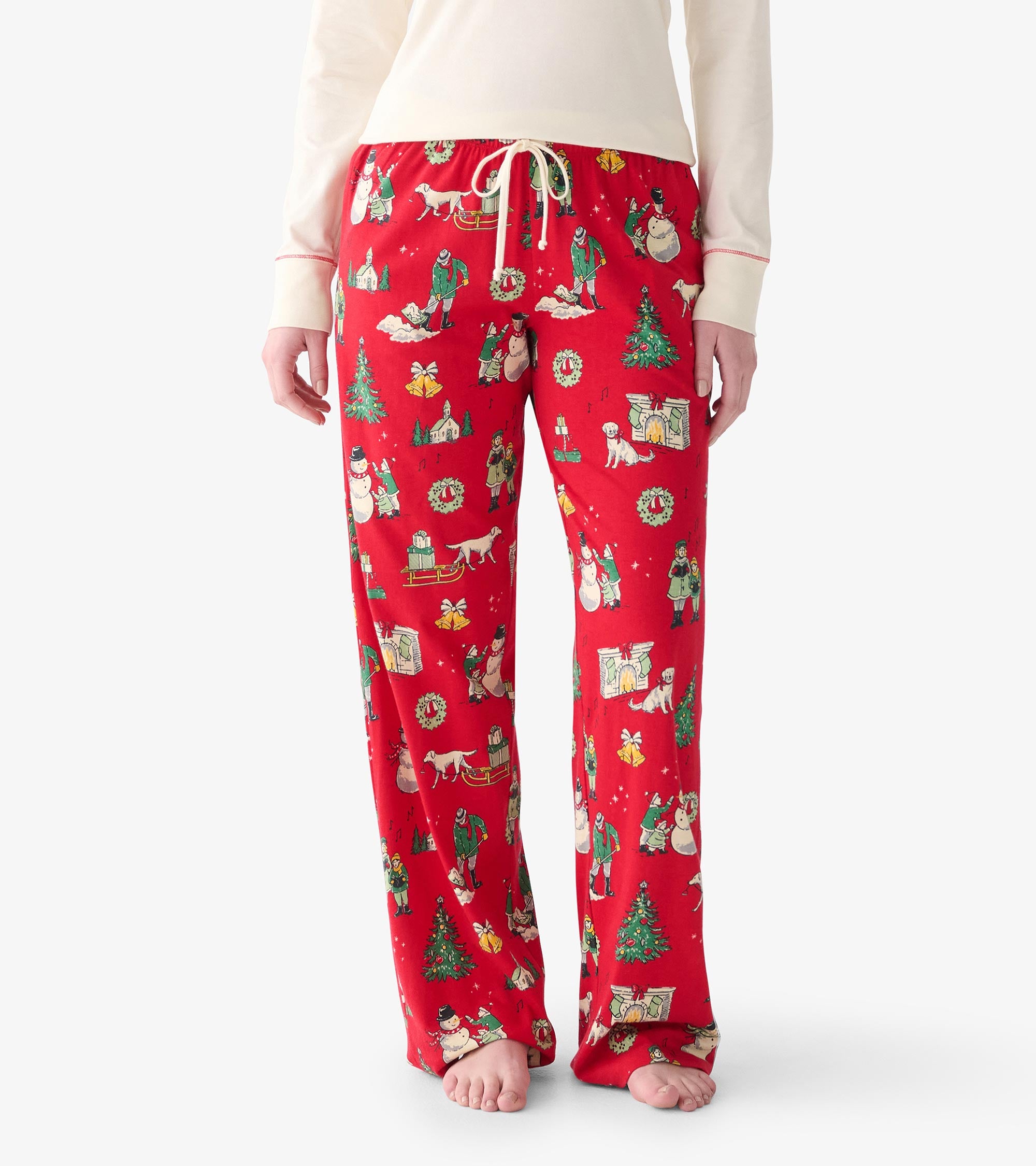 Women's Vintage Christmas Pajama Pants