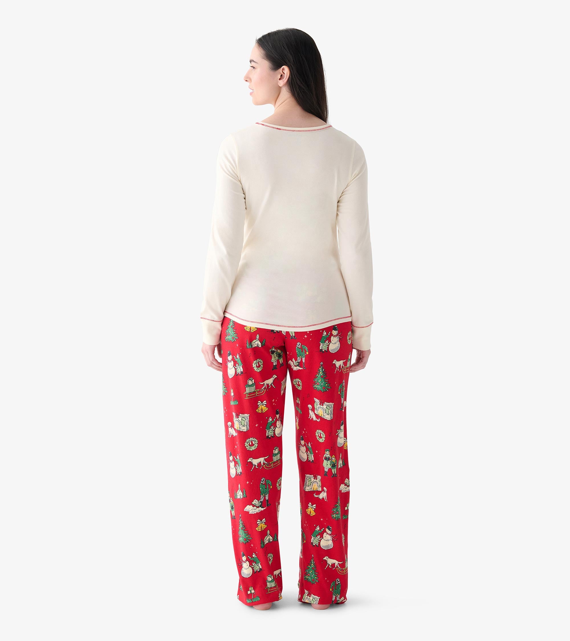 Women's Vintage Christmas Pajama Pants