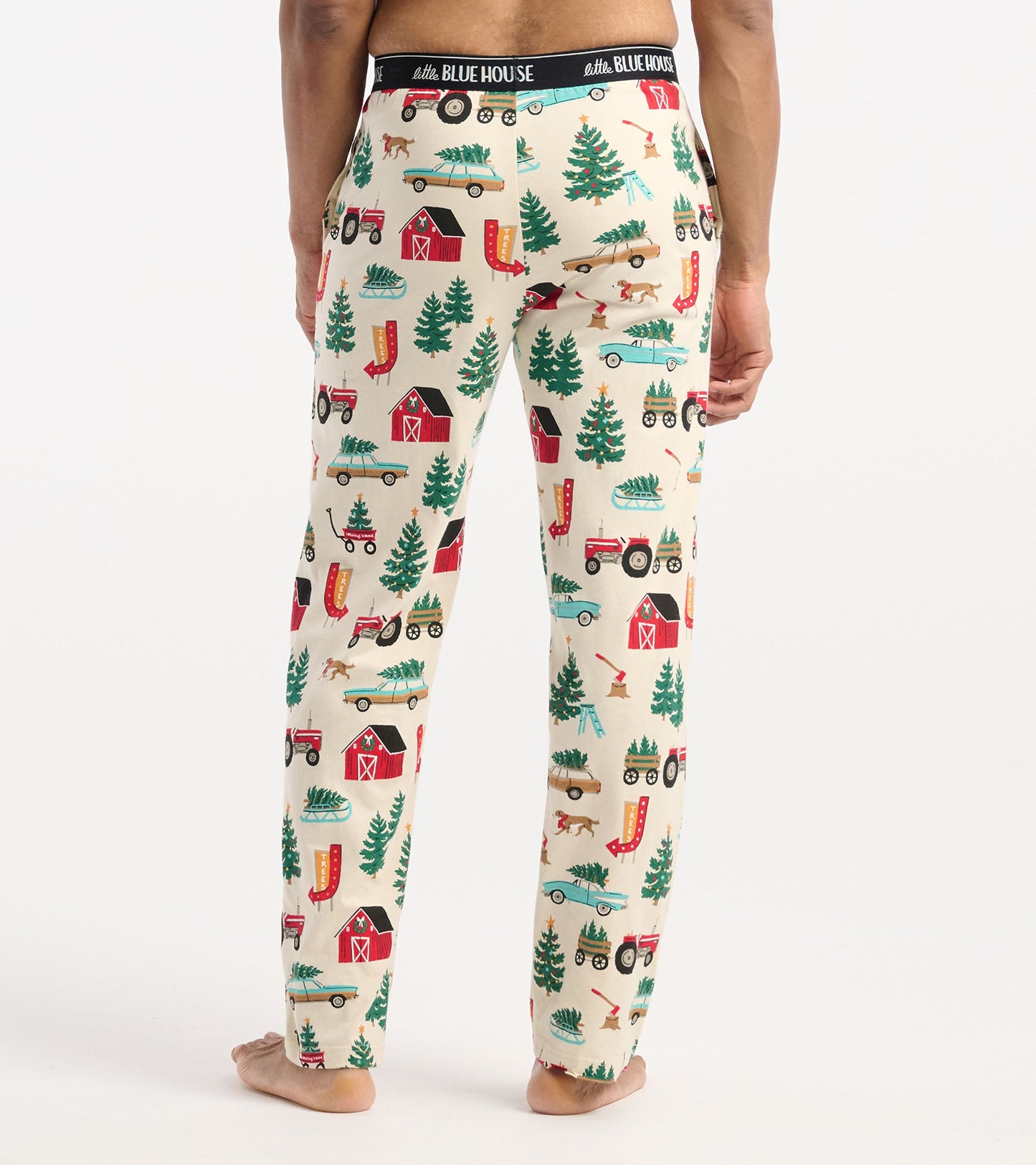 Men's Christmas Tree Farm Jersey Pajama Pants