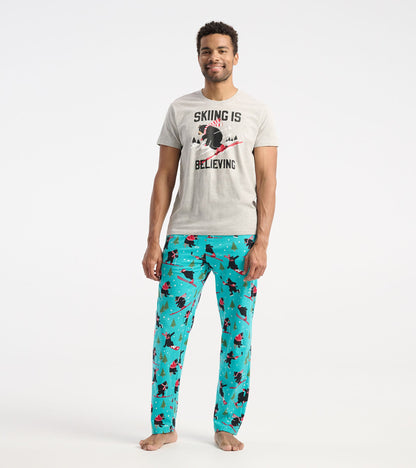 Men's Wild Winter Sports Jersey Pajama Pants