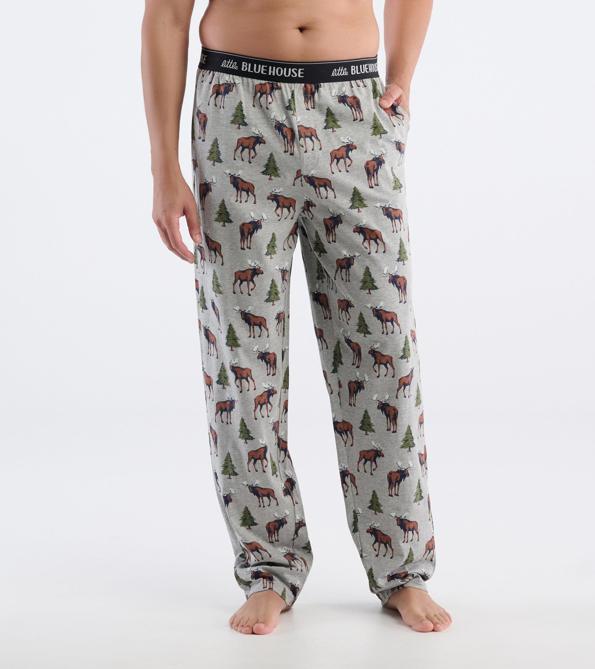 Men's Wild Moose Cotton Blend Pajama Pants