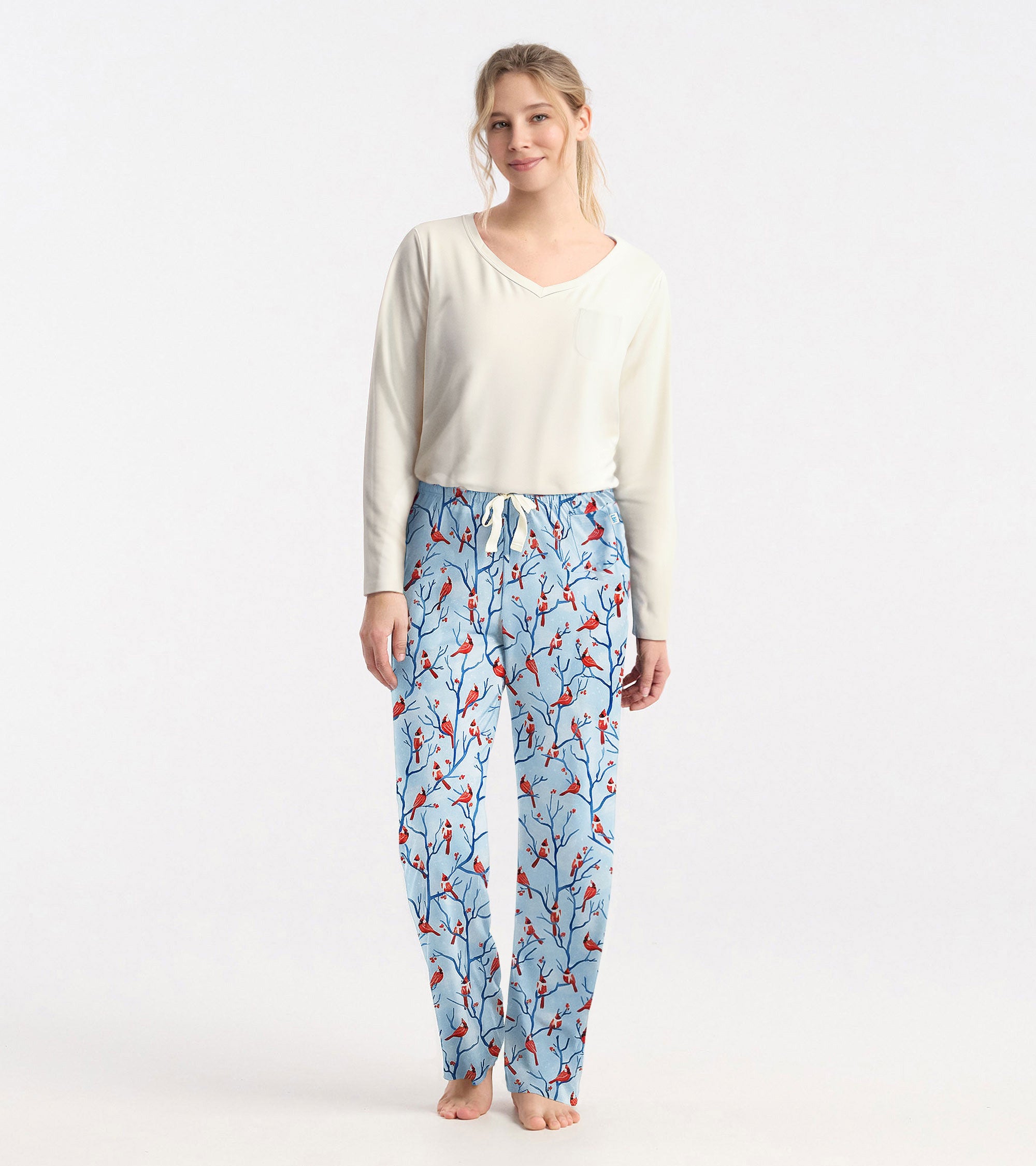 Women's Winter Cardinals Polyknit Pajama Pants