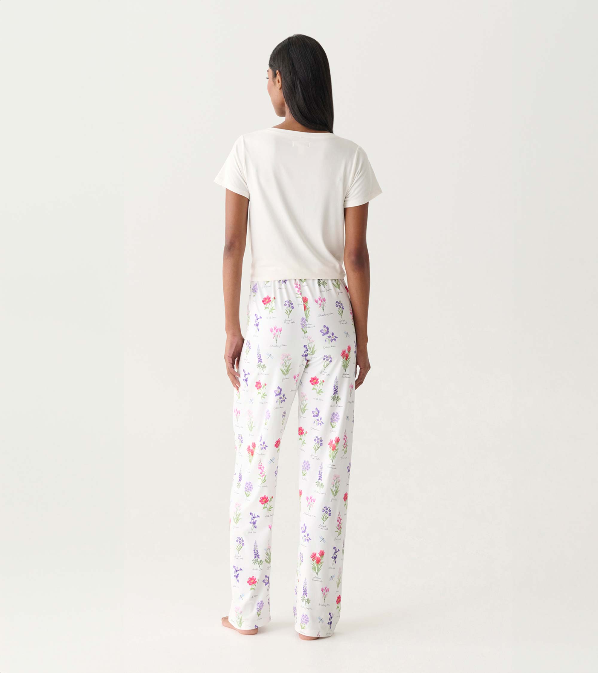 Women's Wild Flowers Polyknit Pajama Pants