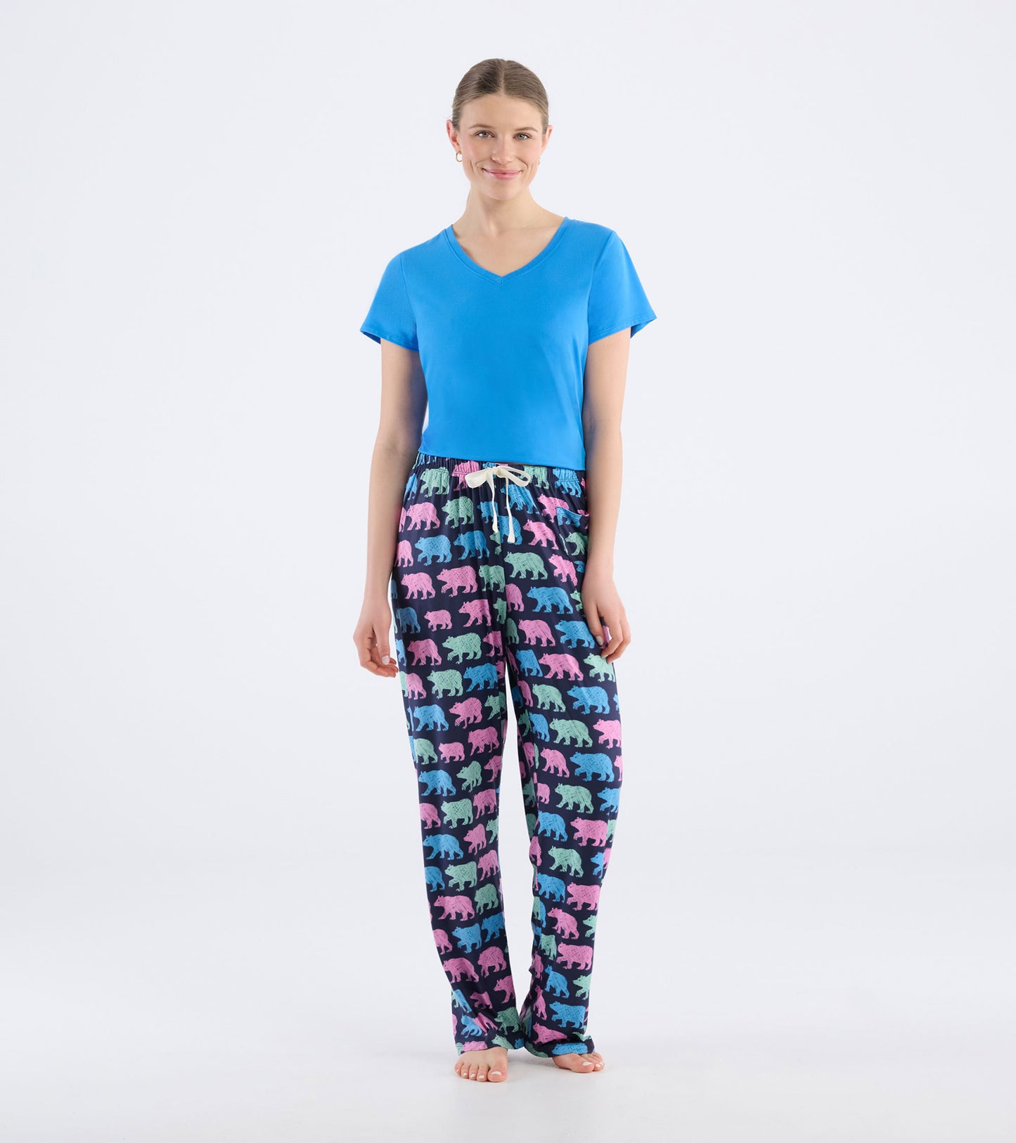 Women's Cottage Bears Polyknit Pajama Pants