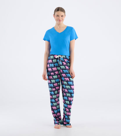 Women's Cottage Bears Polyknit Pajama Pants