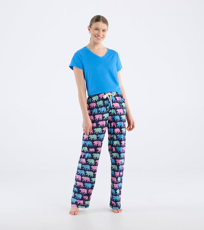 Women's Cottage Bears Polyknit Pajama Pants