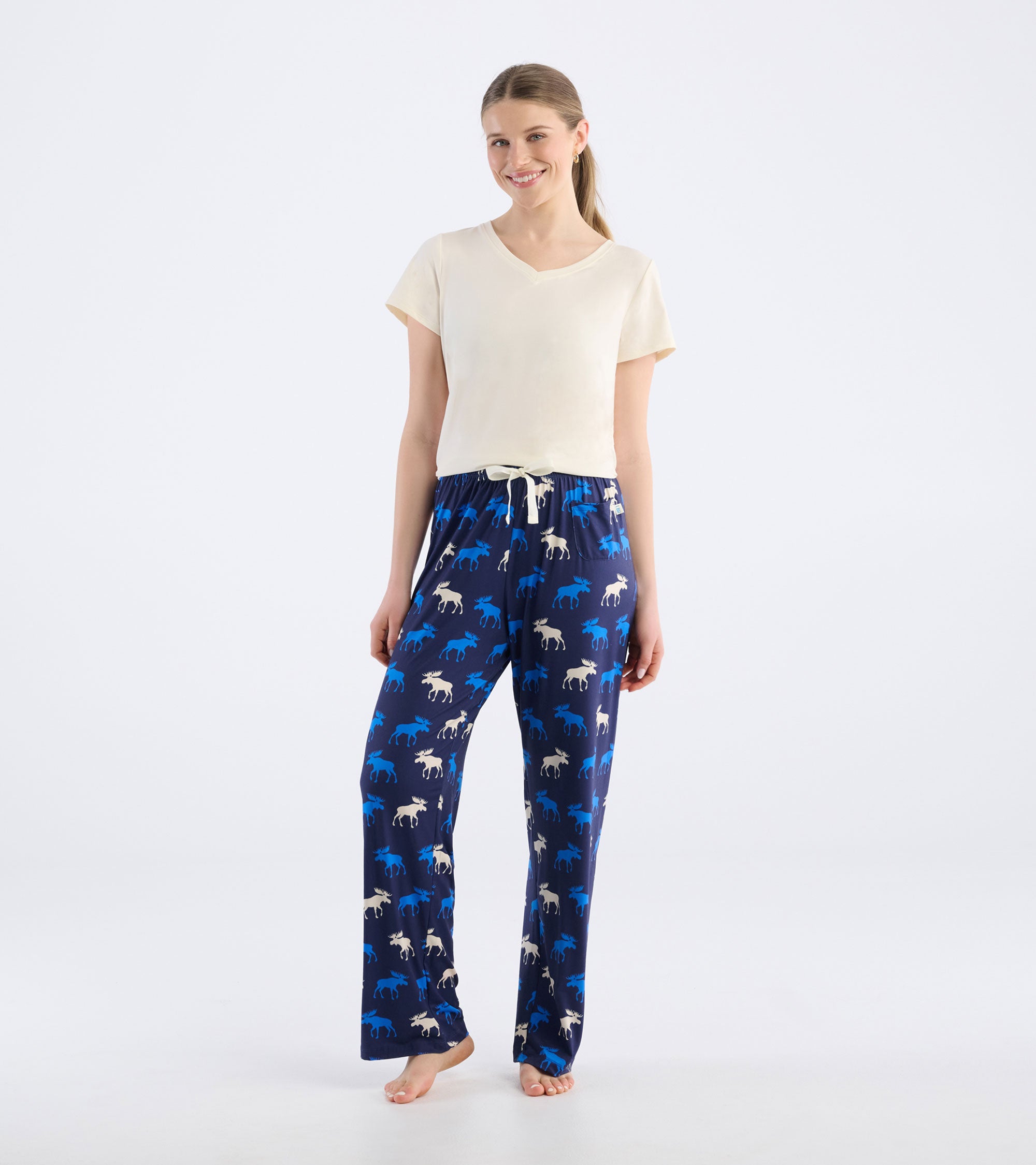 Women's Blue Moose Polyknit Pajama Pants