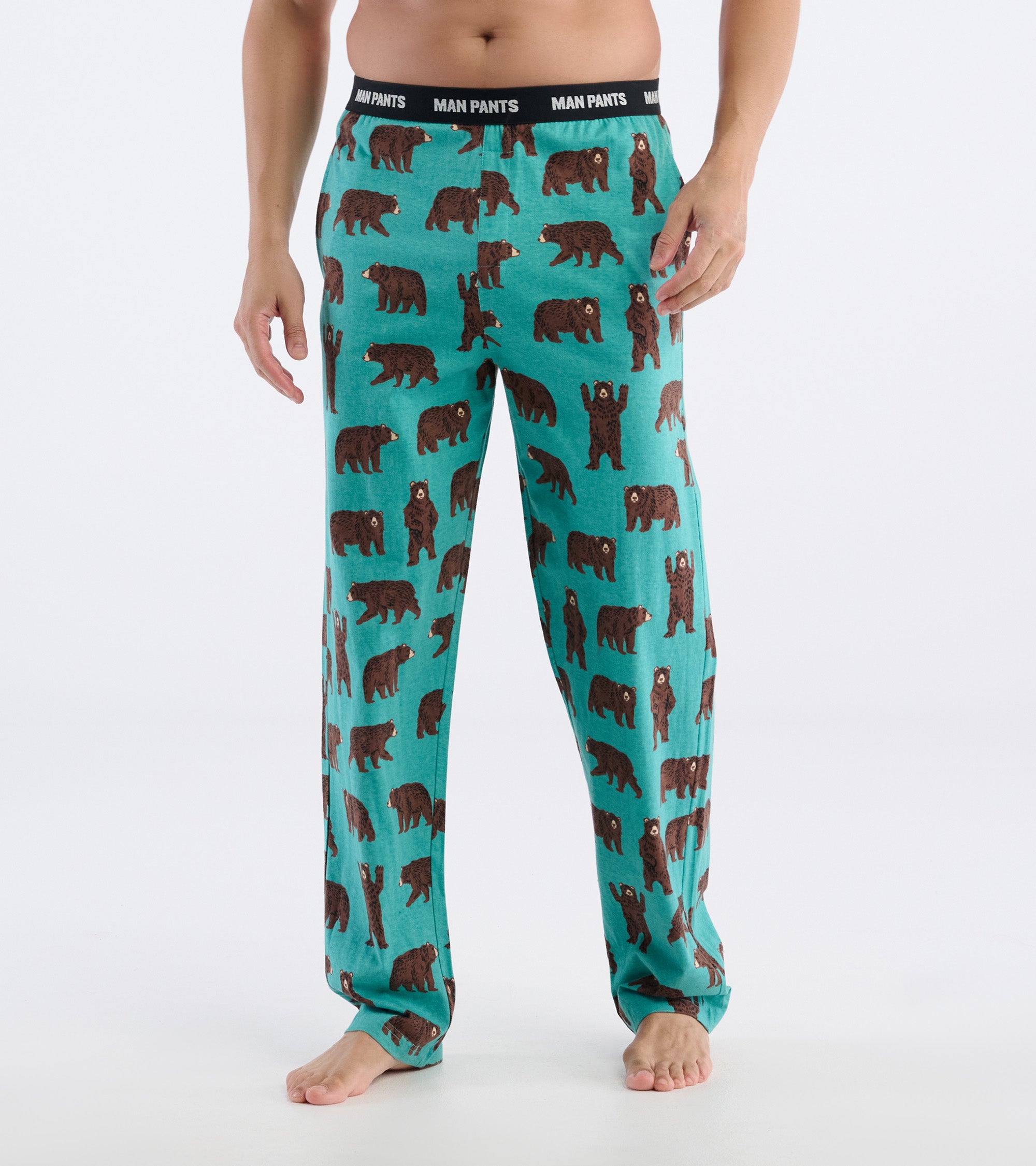 Men's Brown Bears Man Pants