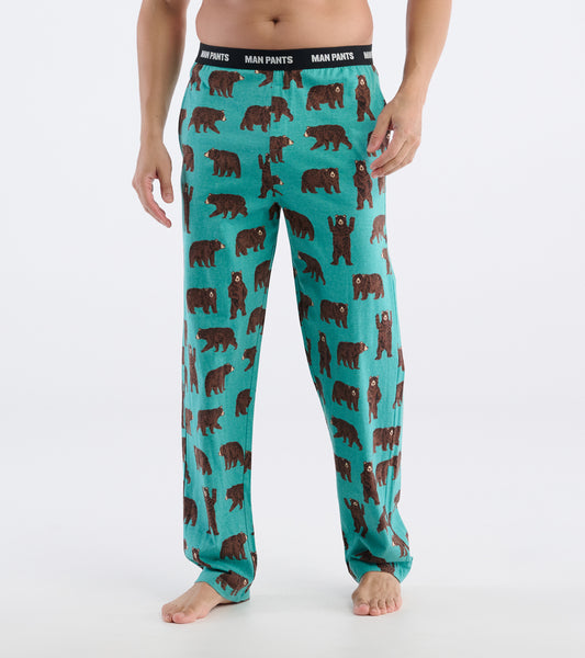 Men's Brown Bears Man Pants