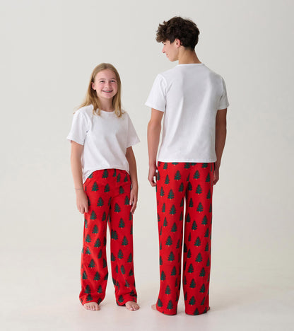 Teen Trees On Red Polar Pants