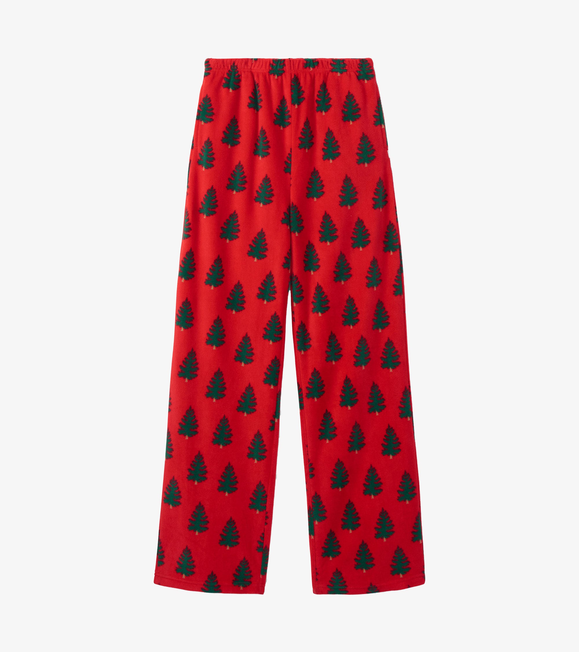 Adult Trees On Red Polar Pants