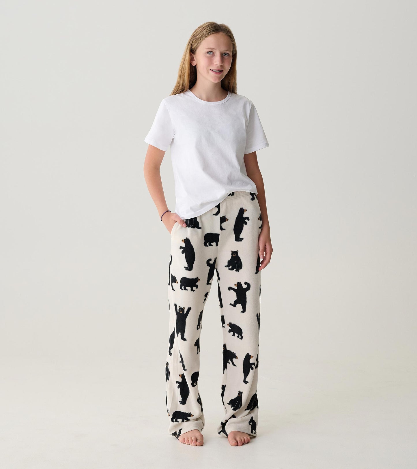 Teen Black Bears Polar Pants