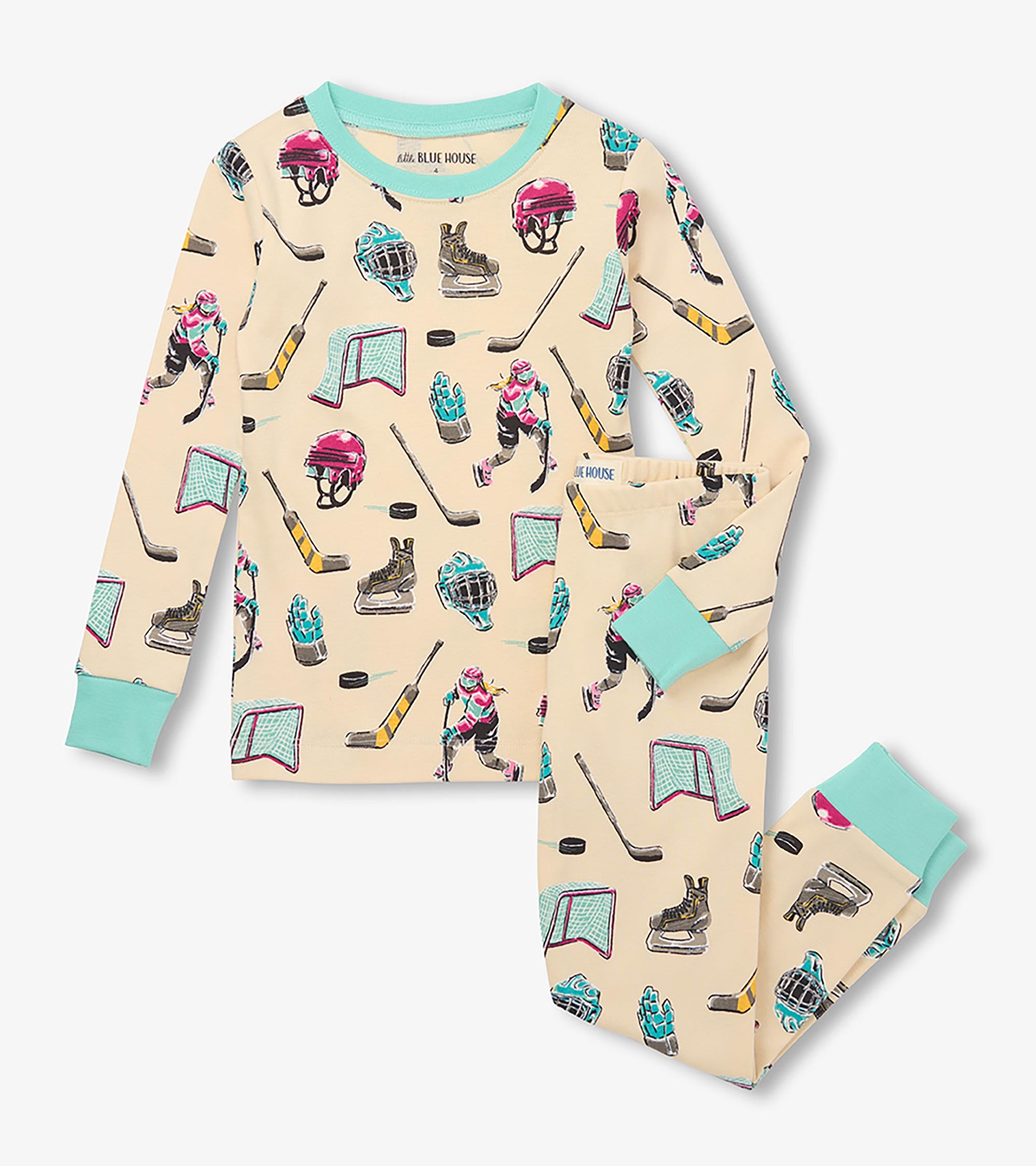 Kids Hockey Night Pajama Set