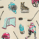Kids Hockey Night Pajama Set