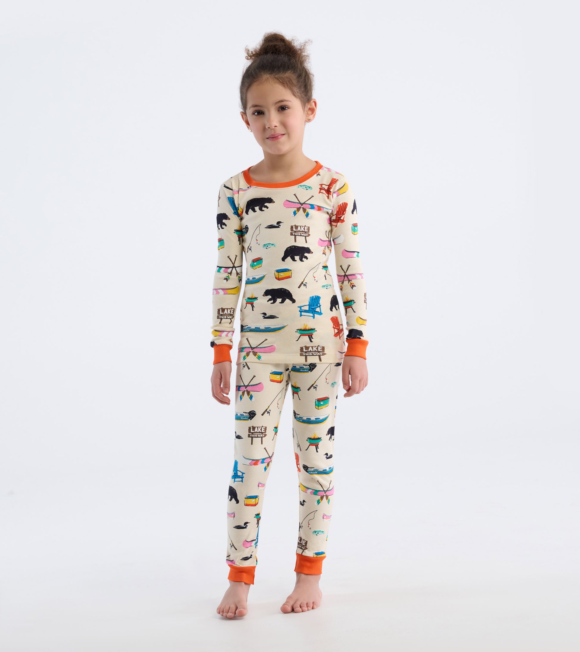 On The Lake Kids Pajama Set - Main Image