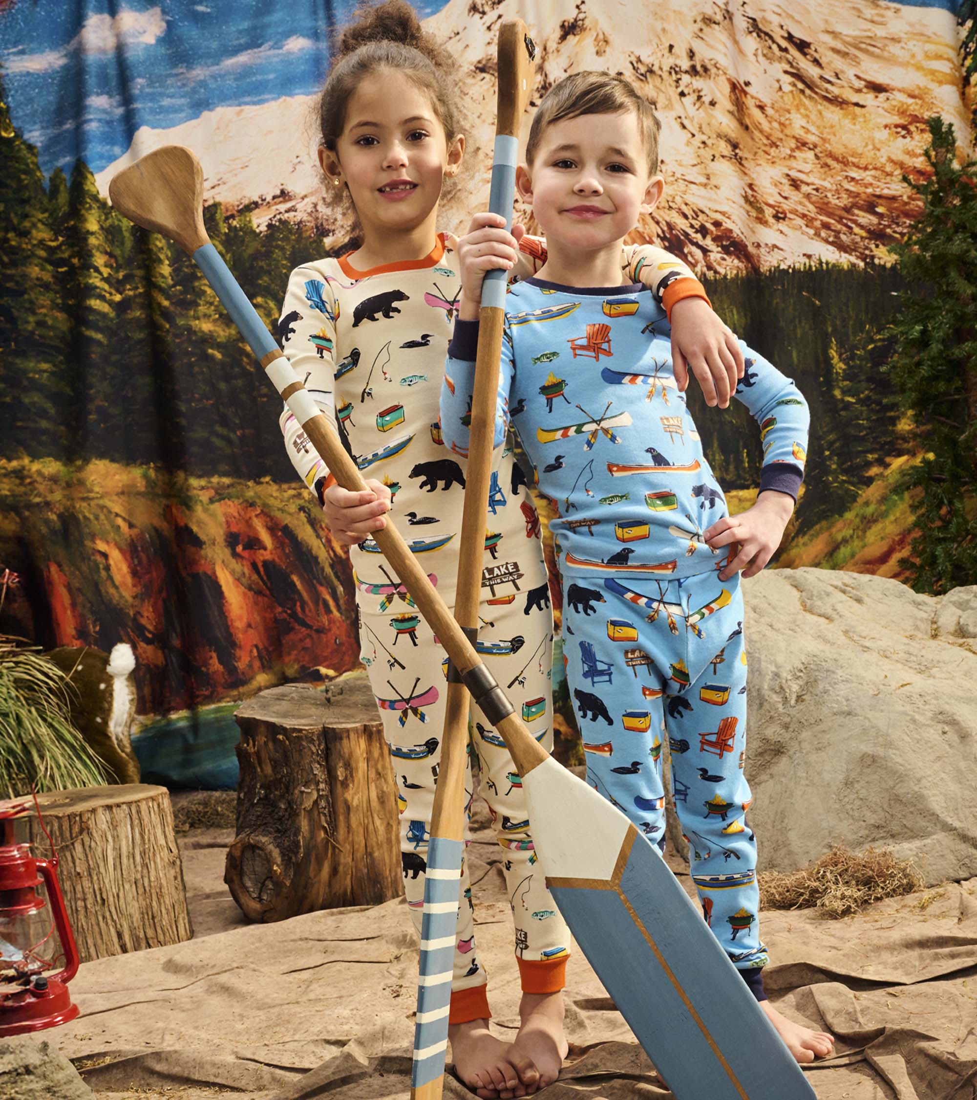 Blue On The Lake Kids Pajama Set