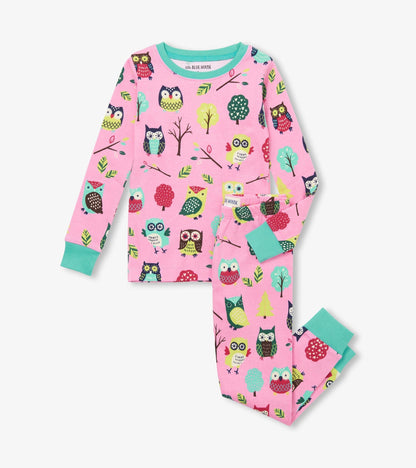 Kids Night Owl Pajama Set