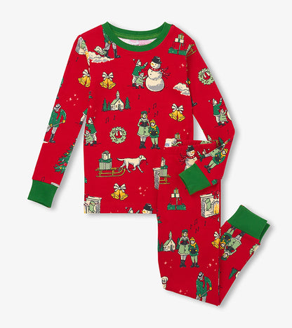 Kids Vintage Christmas Pajama Set